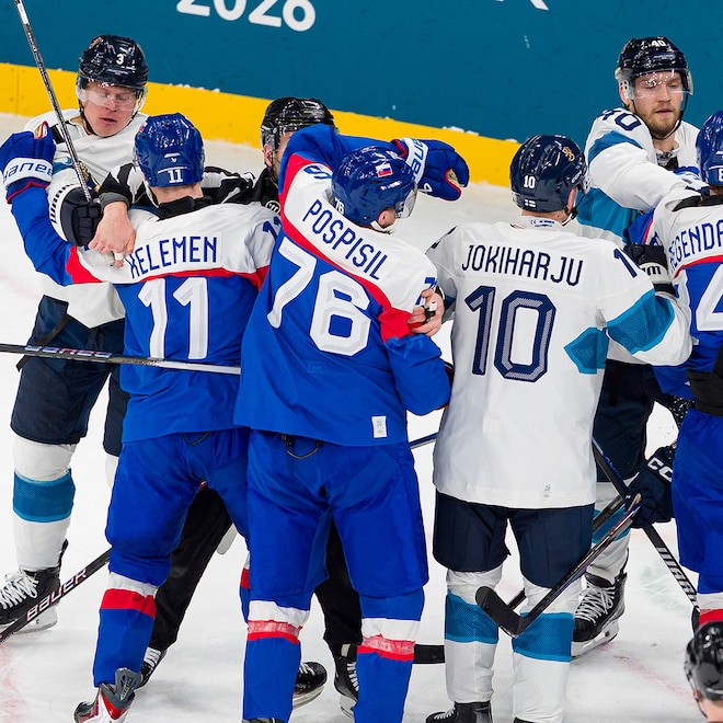 Team Slovakia and Team Finland at the 2026 Winter Olympics